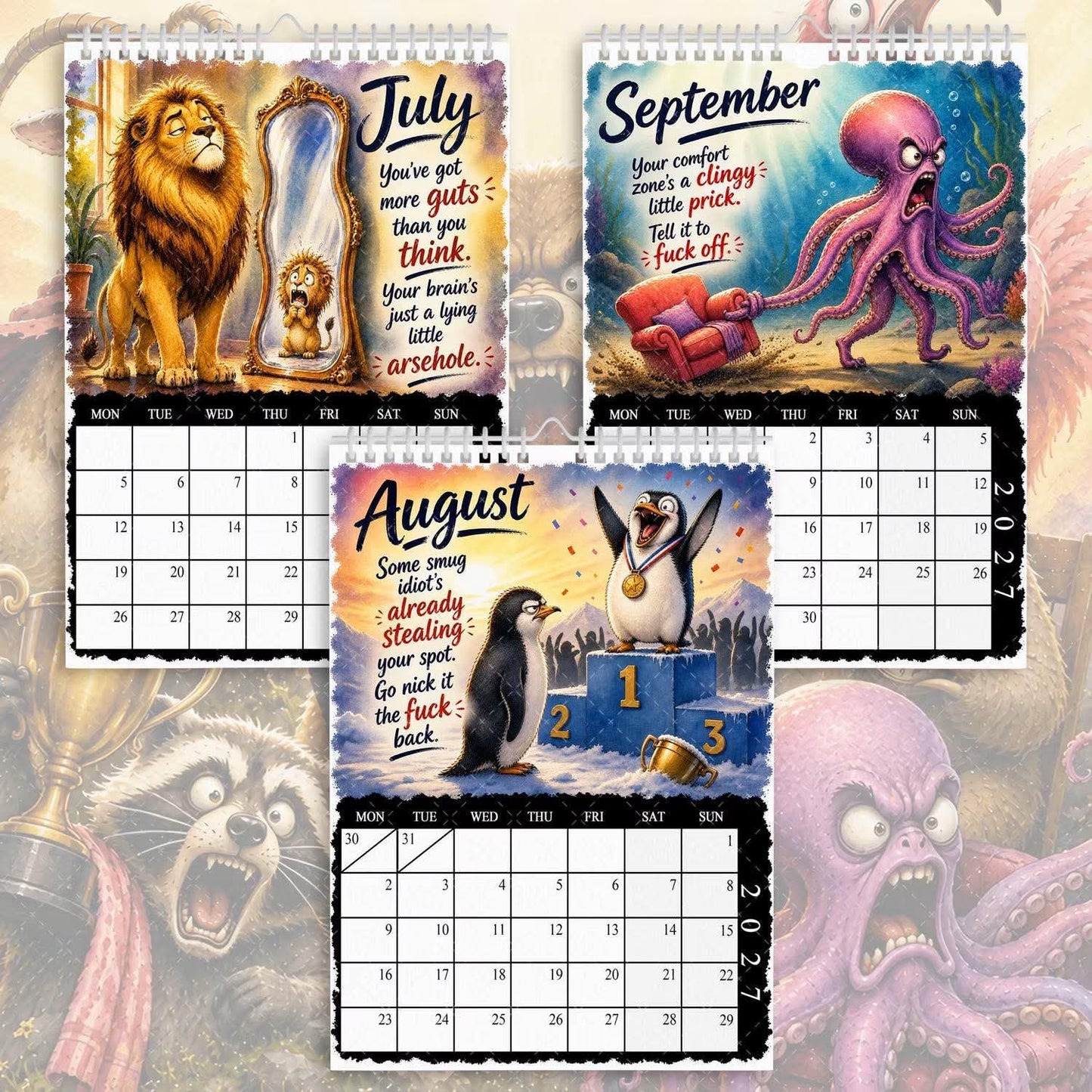 Unhinged Motivation - 2027 Calendar