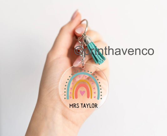 Teachers Name Keyring