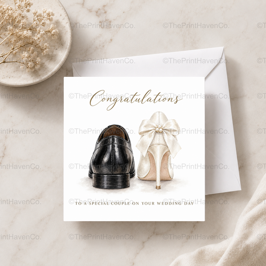 Tying the Knot Wedding Card