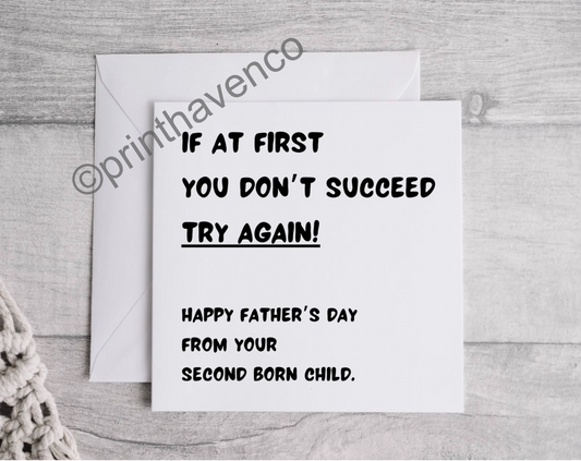 Card - Second Born Child
