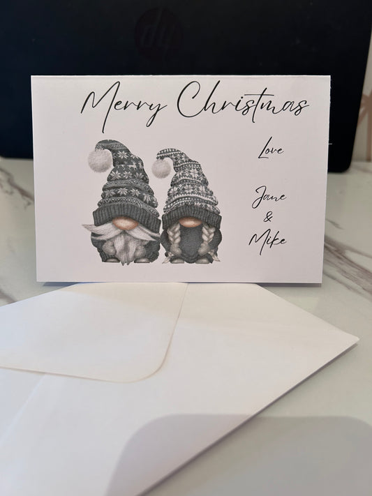 Personalised Gnome Christmas Cards