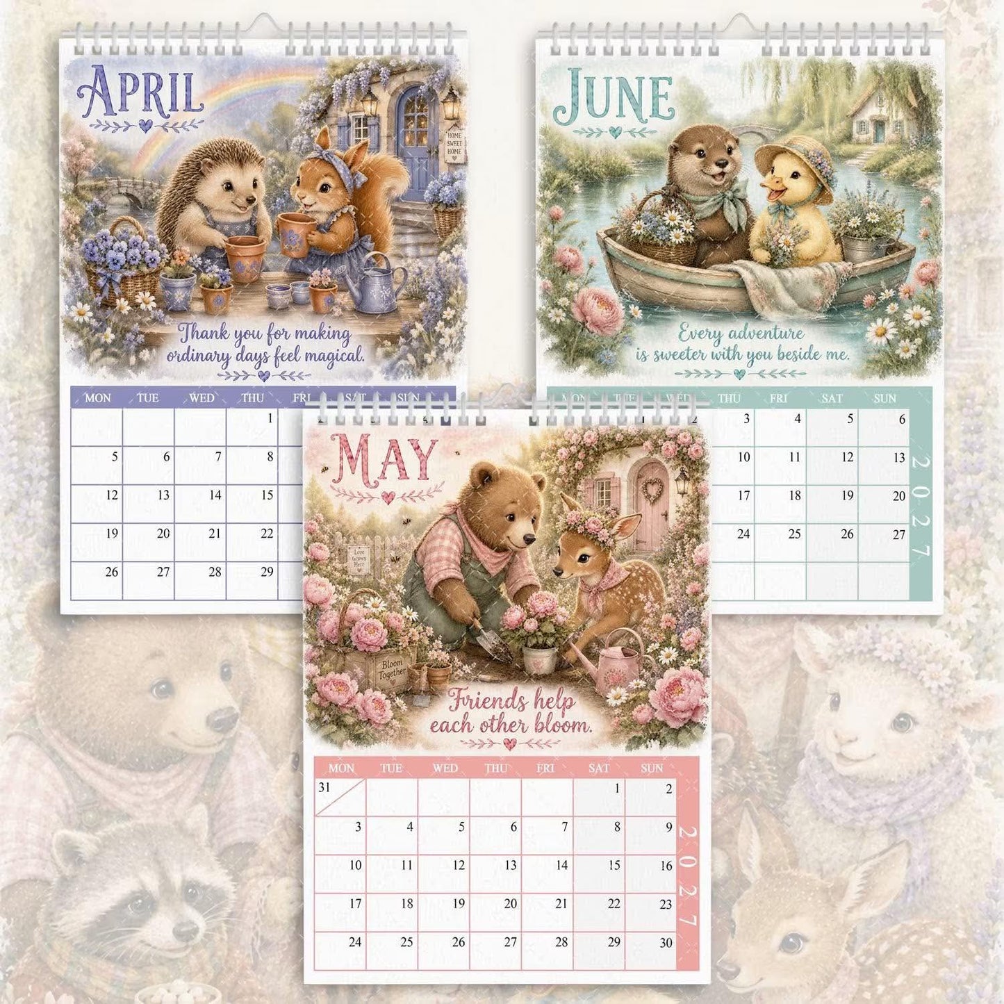 Animal Besties - 2027 Calendar