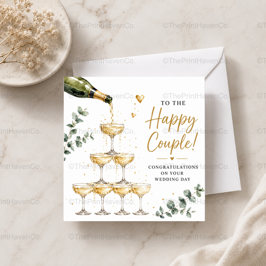 Happy Couple Wedding Card