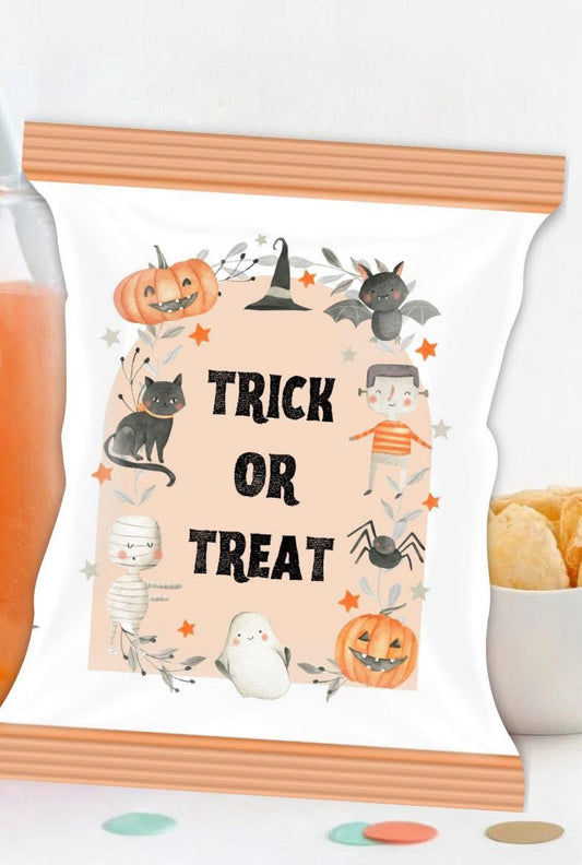 Personalised Halloween Filled Treat Bags