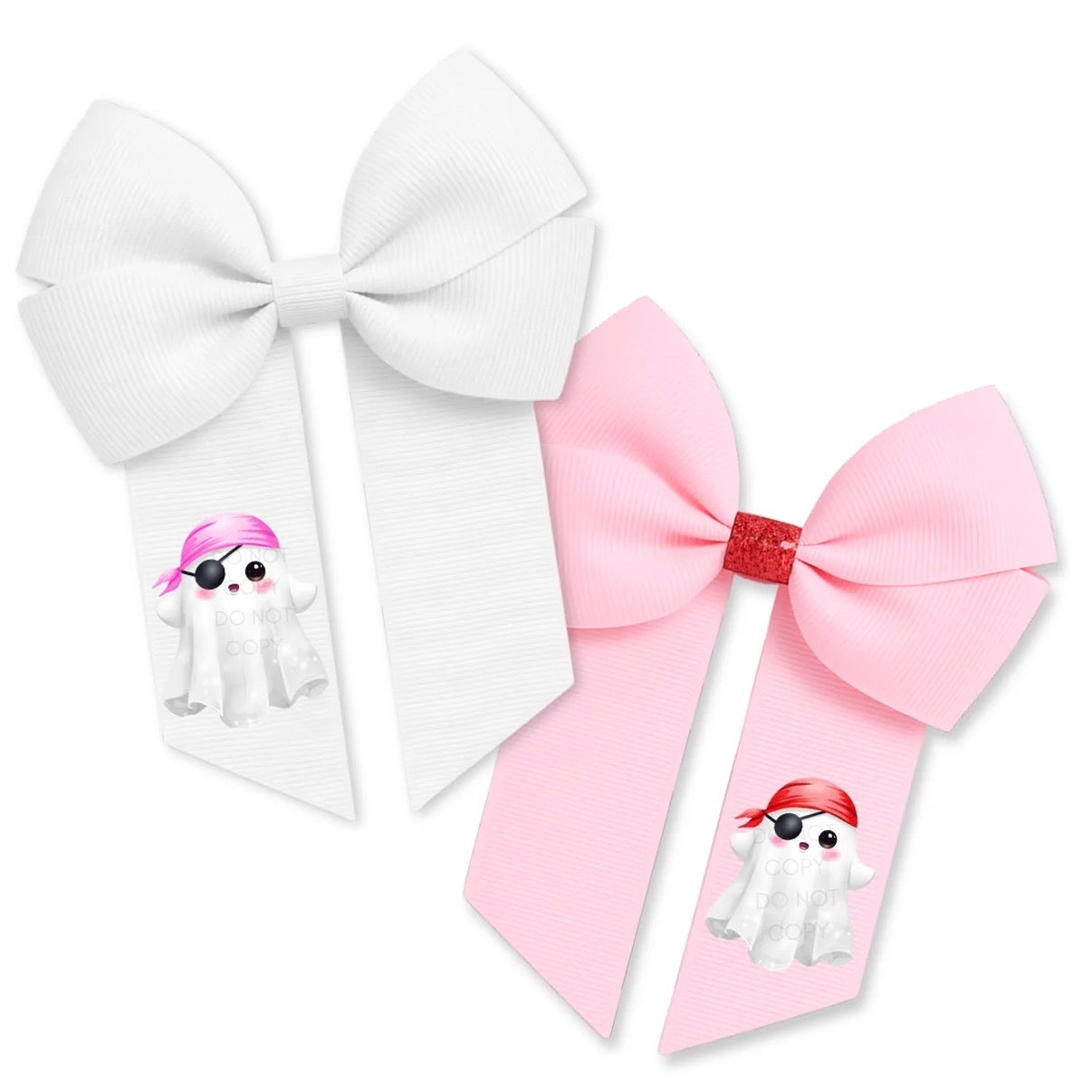 Pirate Ghost Hair Bow