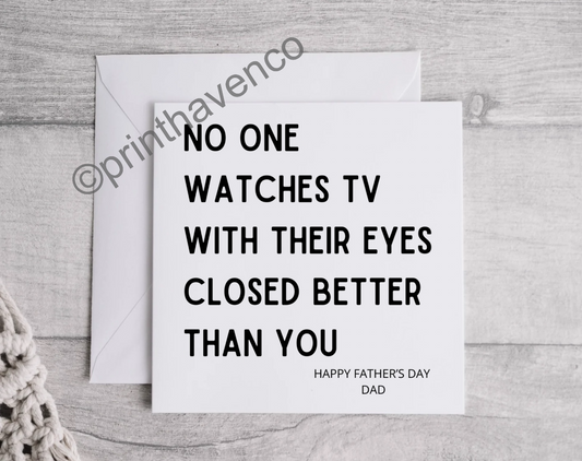 Card - Watch TV