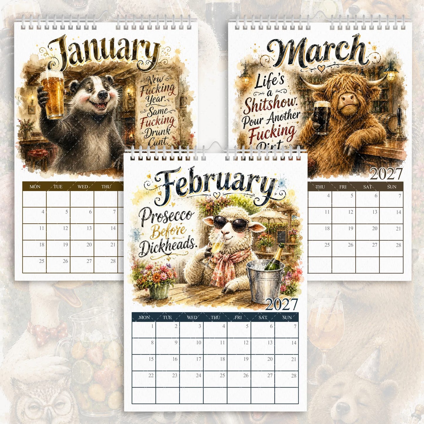 Cheers You C*#ts - 2027 Calendar