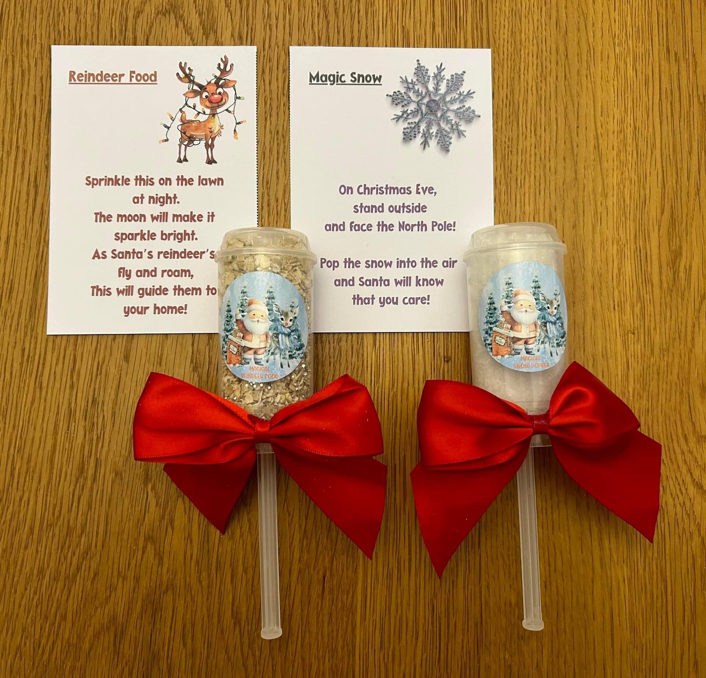 Reindeer Food & Magic Snow Poppers