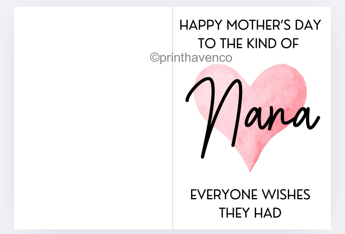 Mother’s Day - Nana Cards