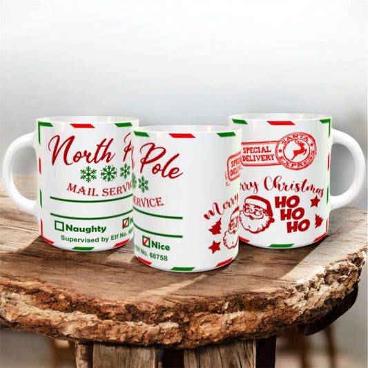 North Pole Mail Service Nice List Mug (11oz)