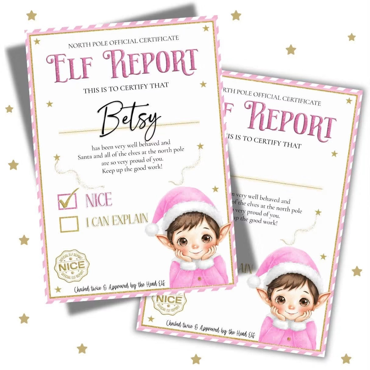 Elf Report Card