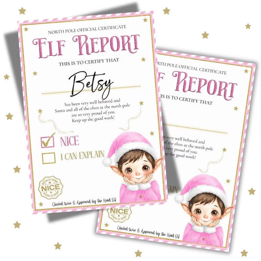 Elf Report Card