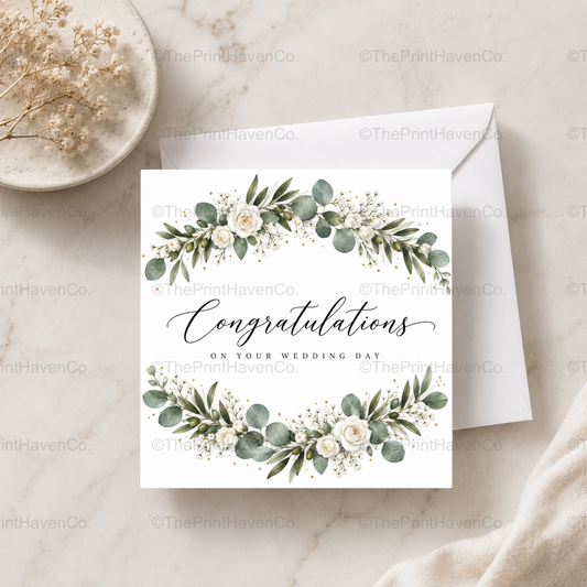 Congratulations on your Wedding Day Card