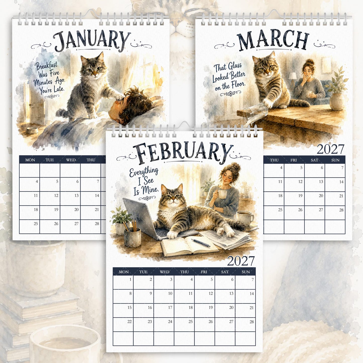 Things I Need You To Know- By Your Cat - 2027 Calendar
