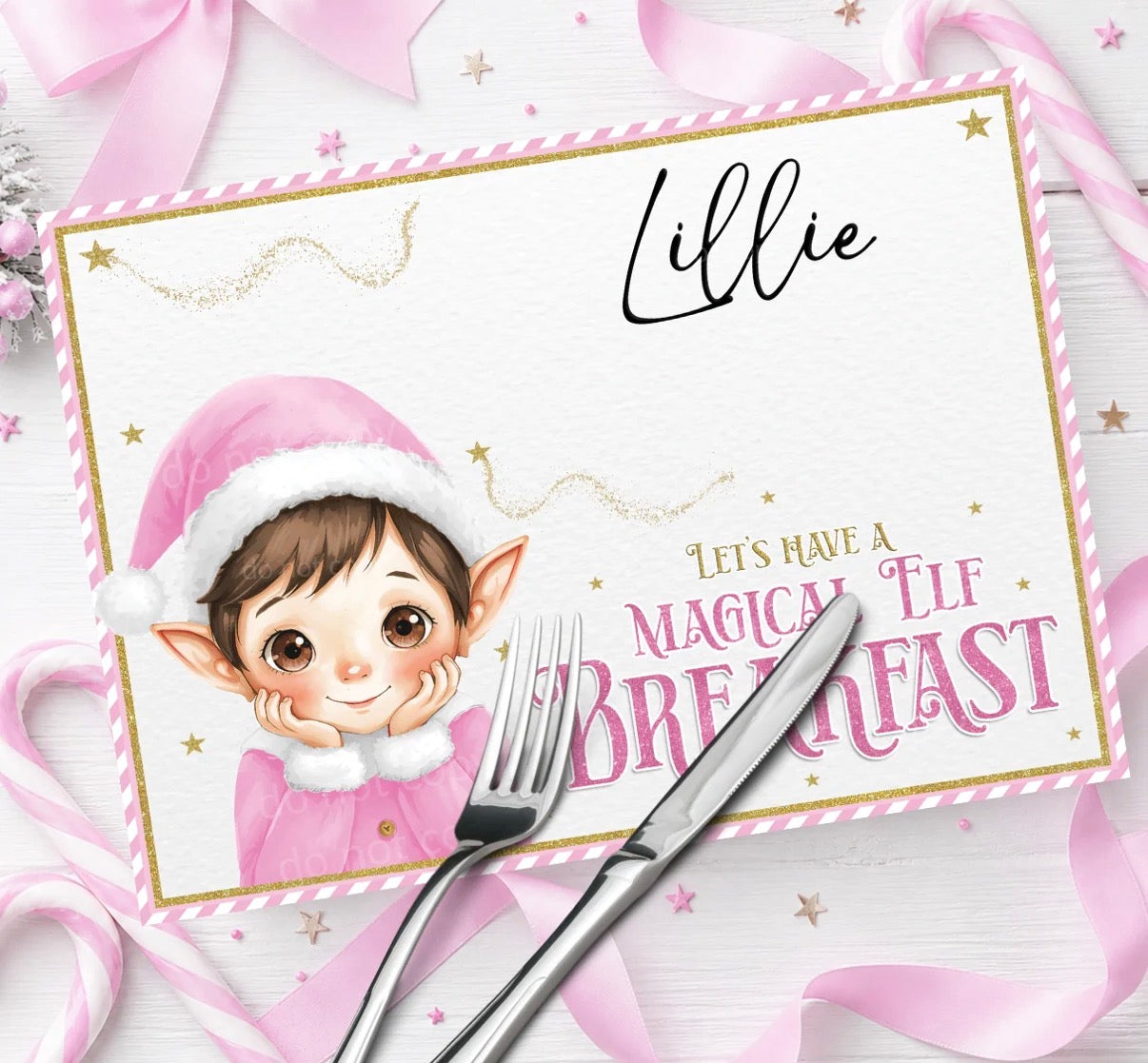 Magical Elf Breakfast Placemat