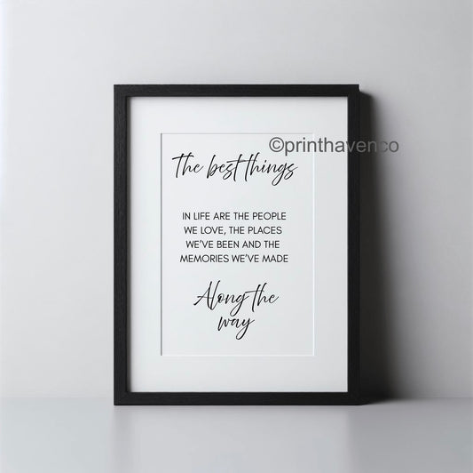 ‘The best things’ Print