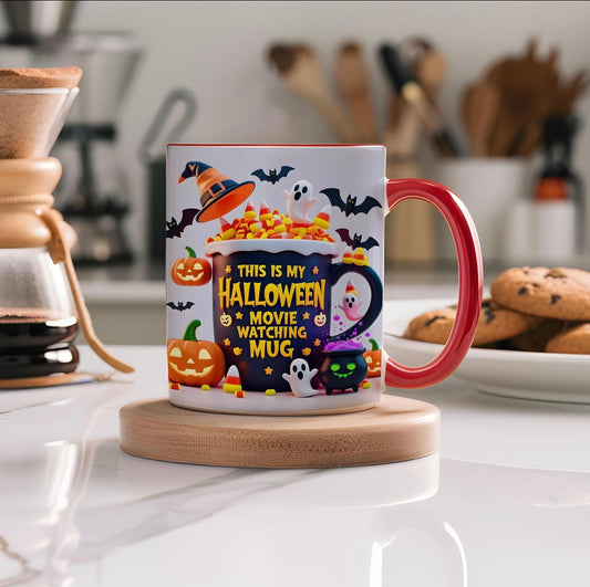 Halloween Movie Watching Mug