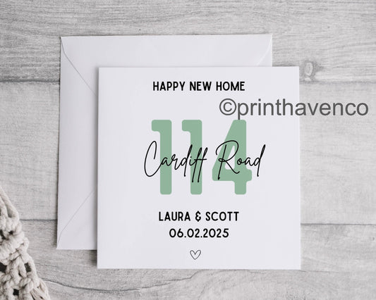 Personalised New Home Card