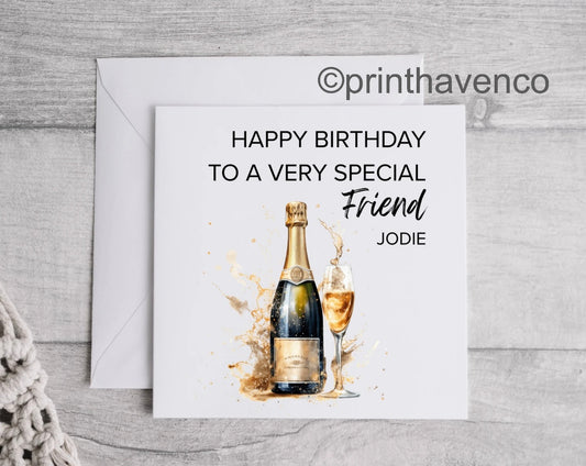 Special Friend Personalised Card