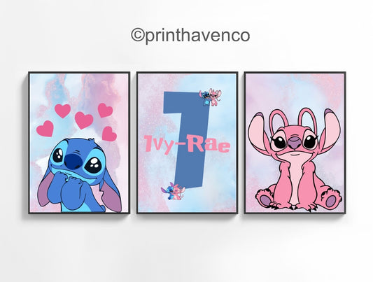 Stitch Bedroom Prints