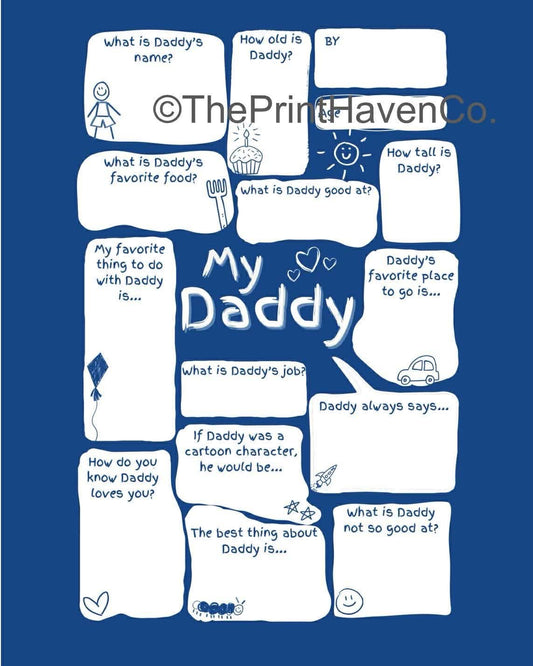 My Daddy Activity Card