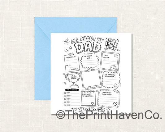My Dad ‘fill it in’ Card