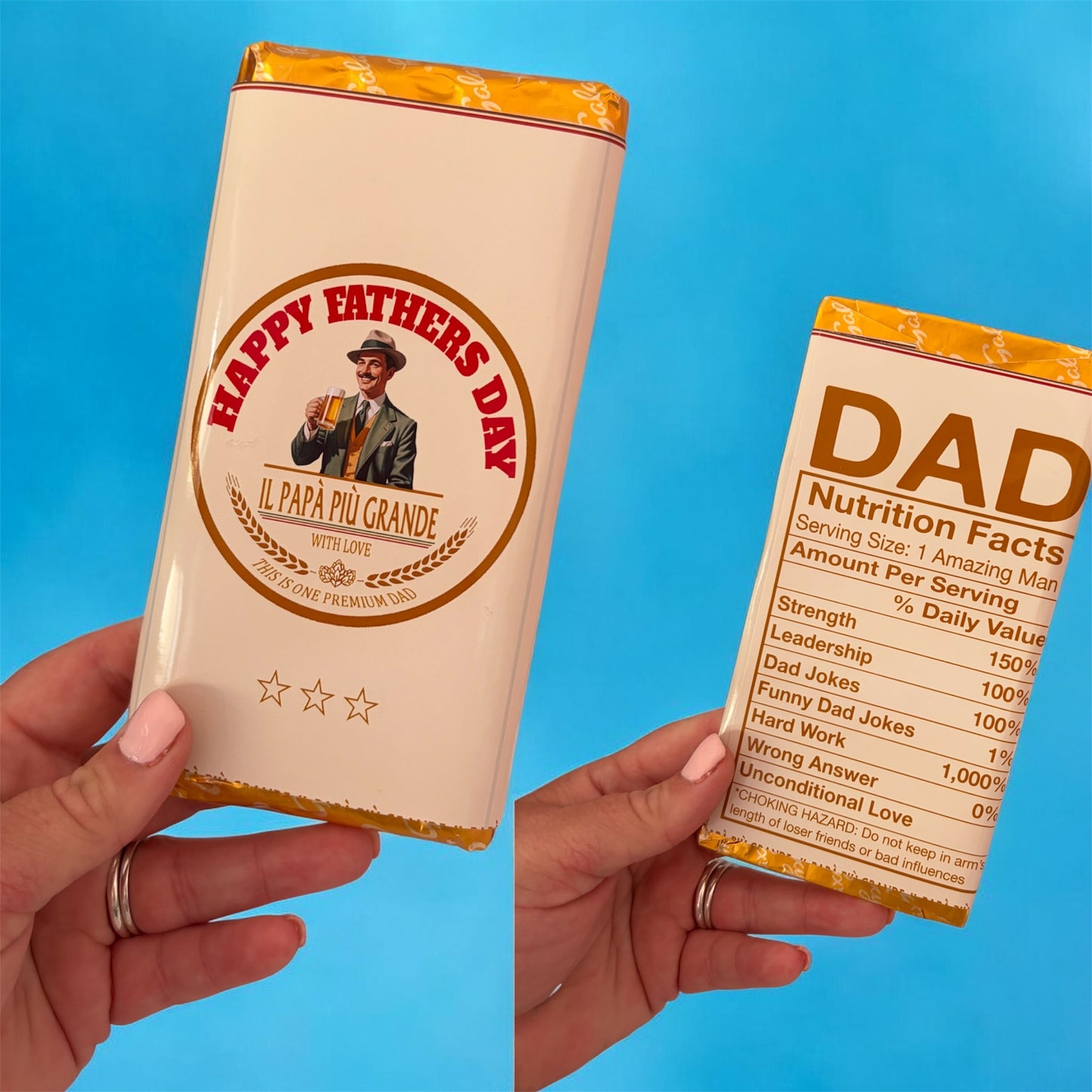 Beer inspired chocolate bar