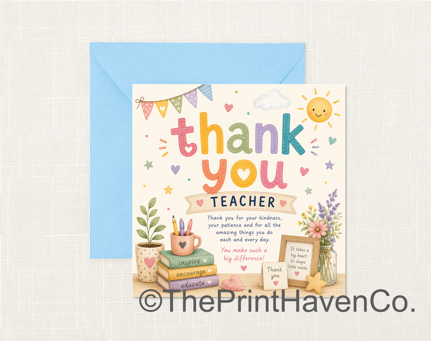 Thank you Teacher Card