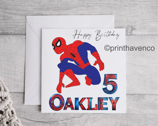 Spider-Man Birthday Card