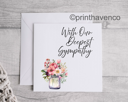 With Our Deepest Sympathy Card