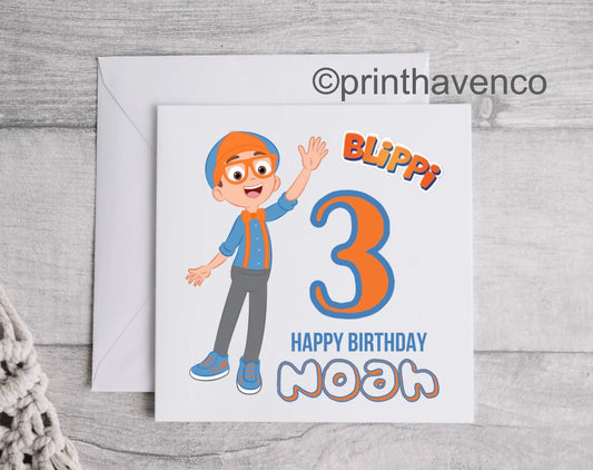Personalised Blippi Card