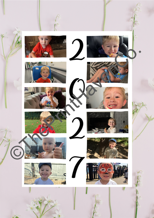 2027 Personalised Photo Calendar