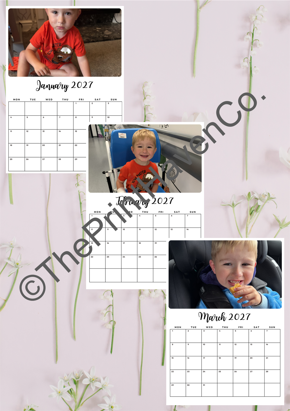 2027 Personalised Photo Calendar