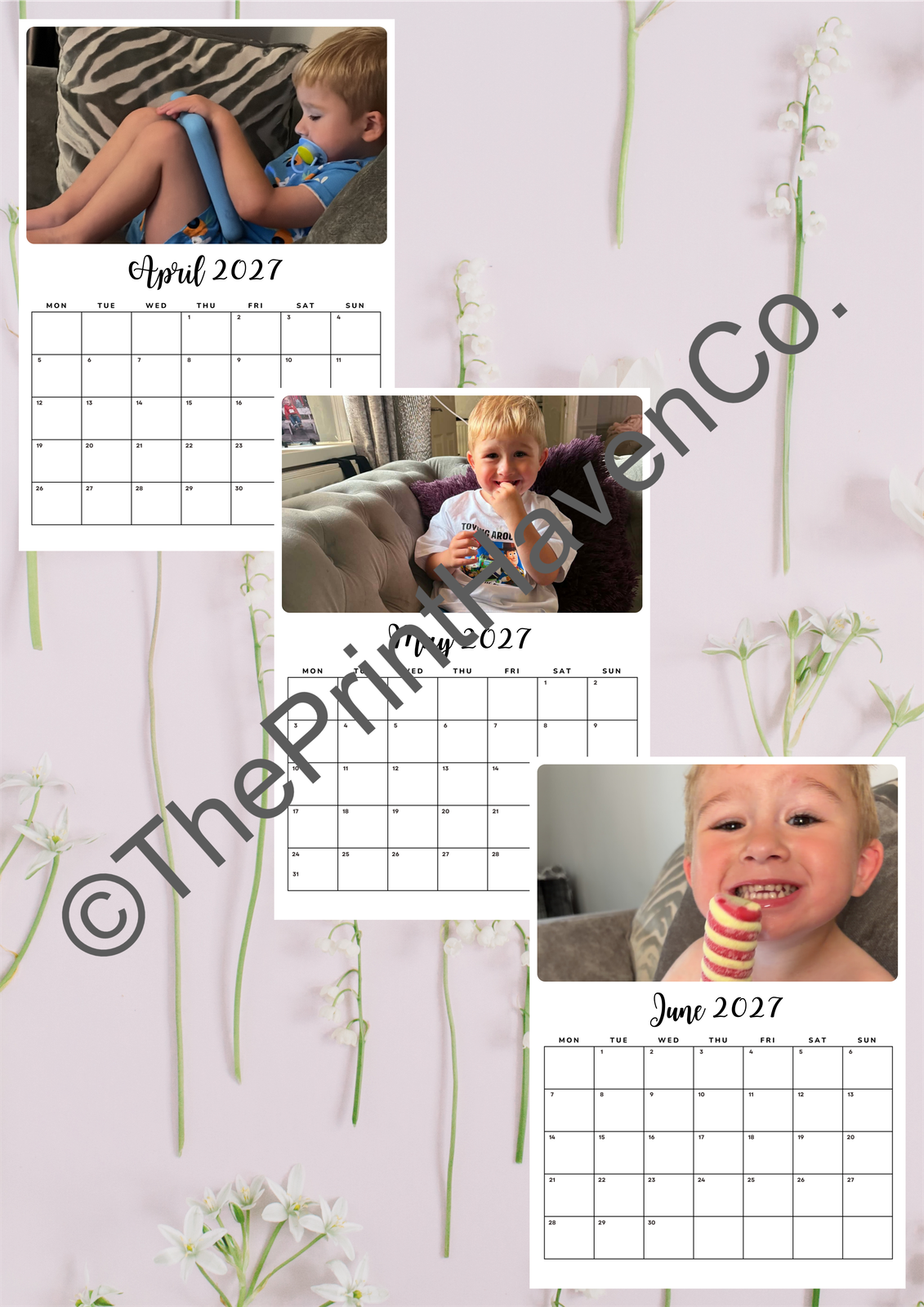2027 Personalised Photo Calendar