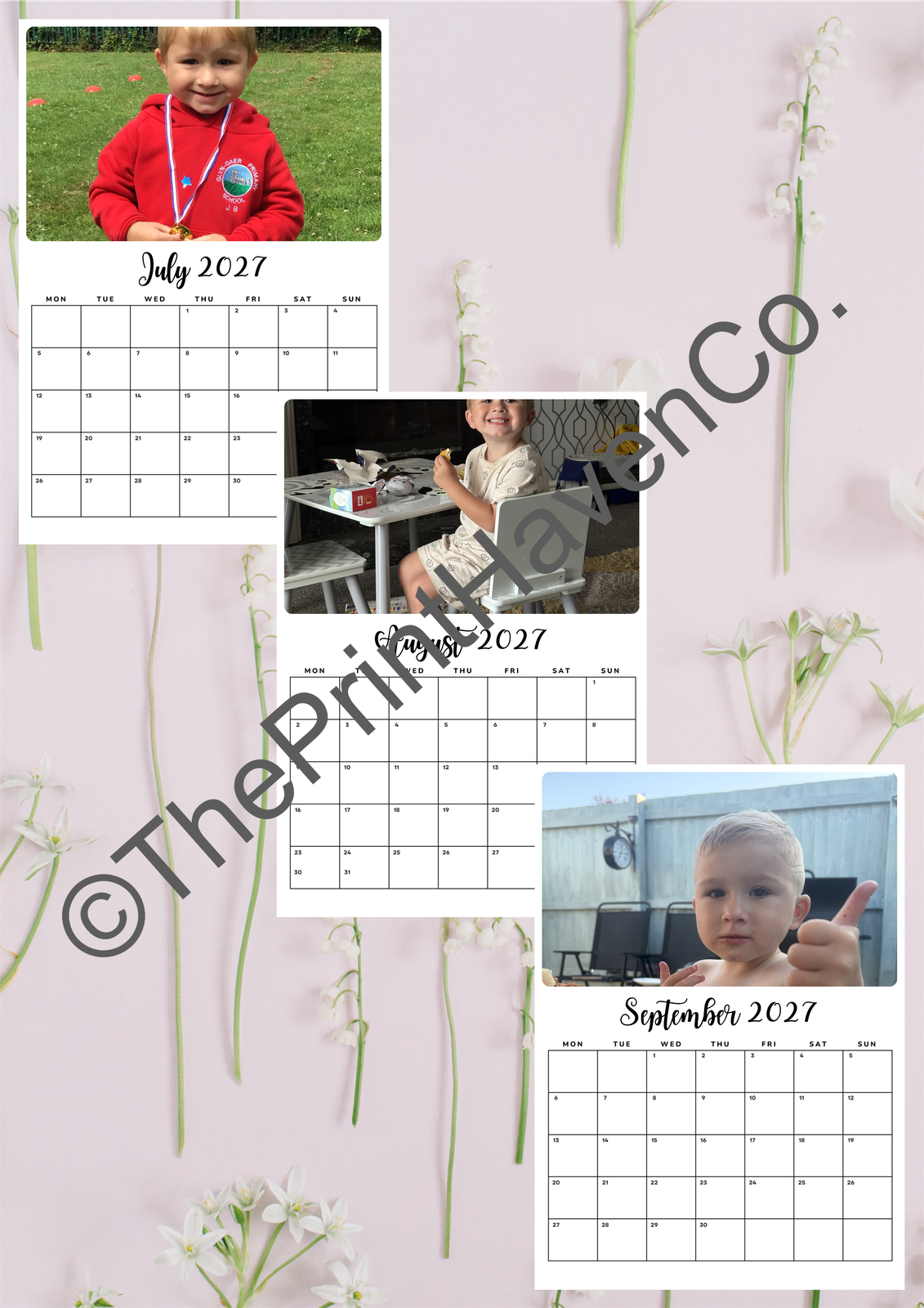 2027 Personalised Photo Calendar