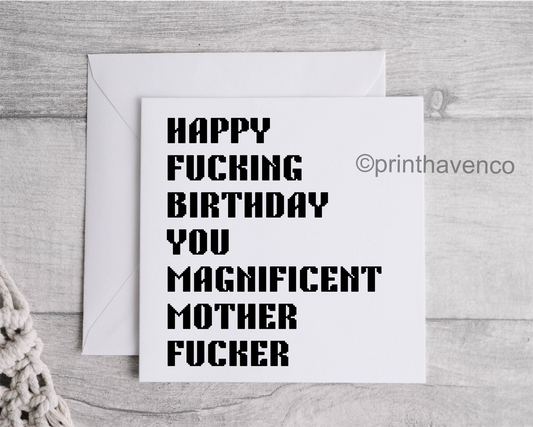 Birthday Card - Humour