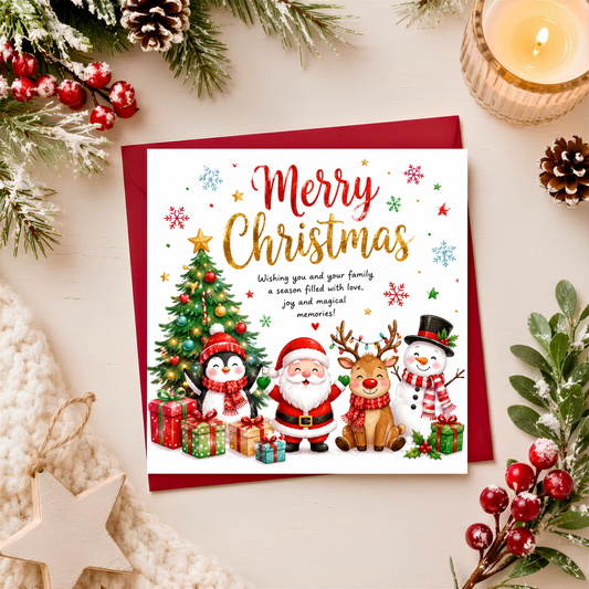 Merry Christmas Character Card