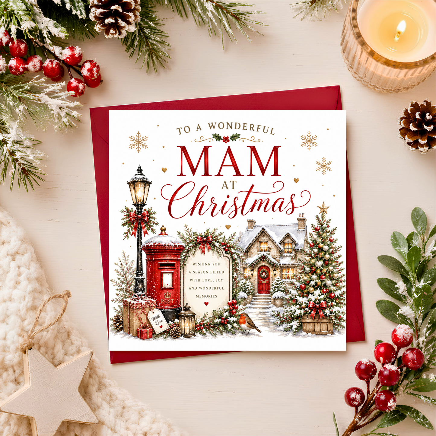 Merry Christmas Mam Card