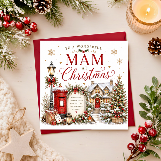 Merry Christmas Mam Card