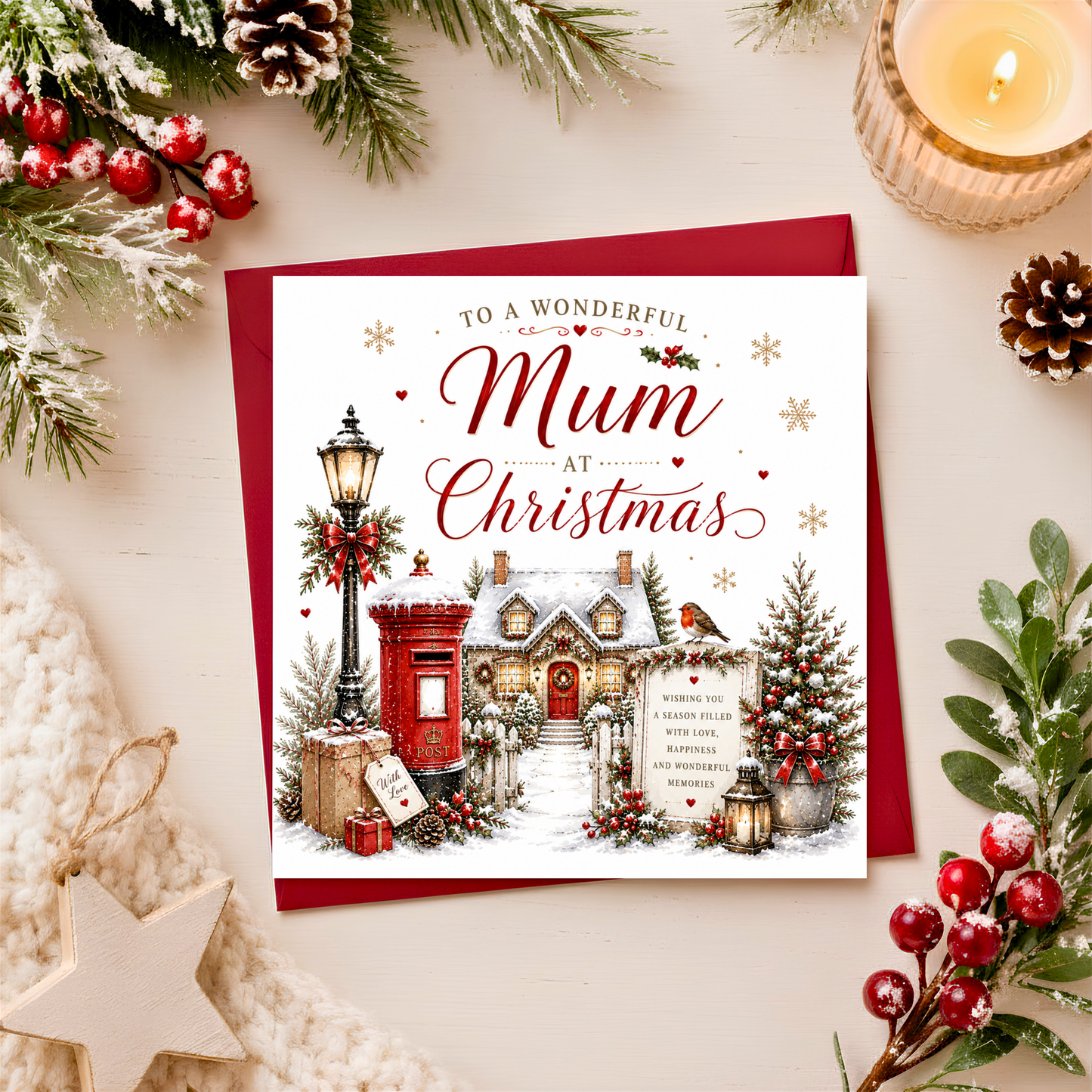 Merry Christmas Mum Card