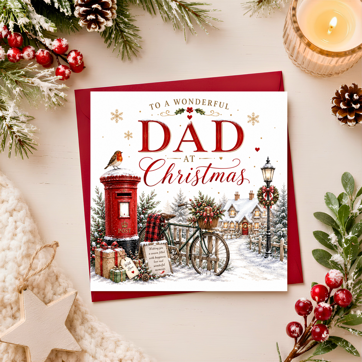 Merry Christmas Dad Card