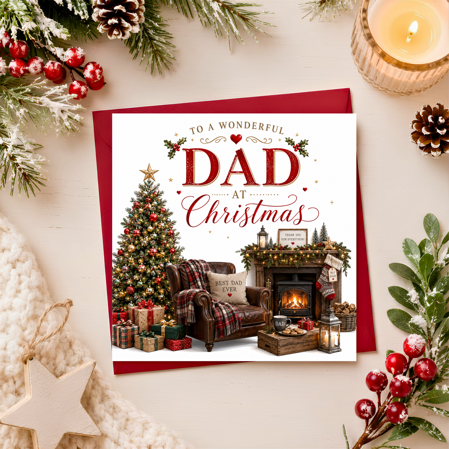 Merry Christmas Dad Card