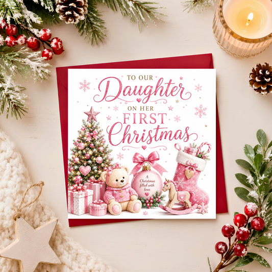 First Christmas Daughter Card