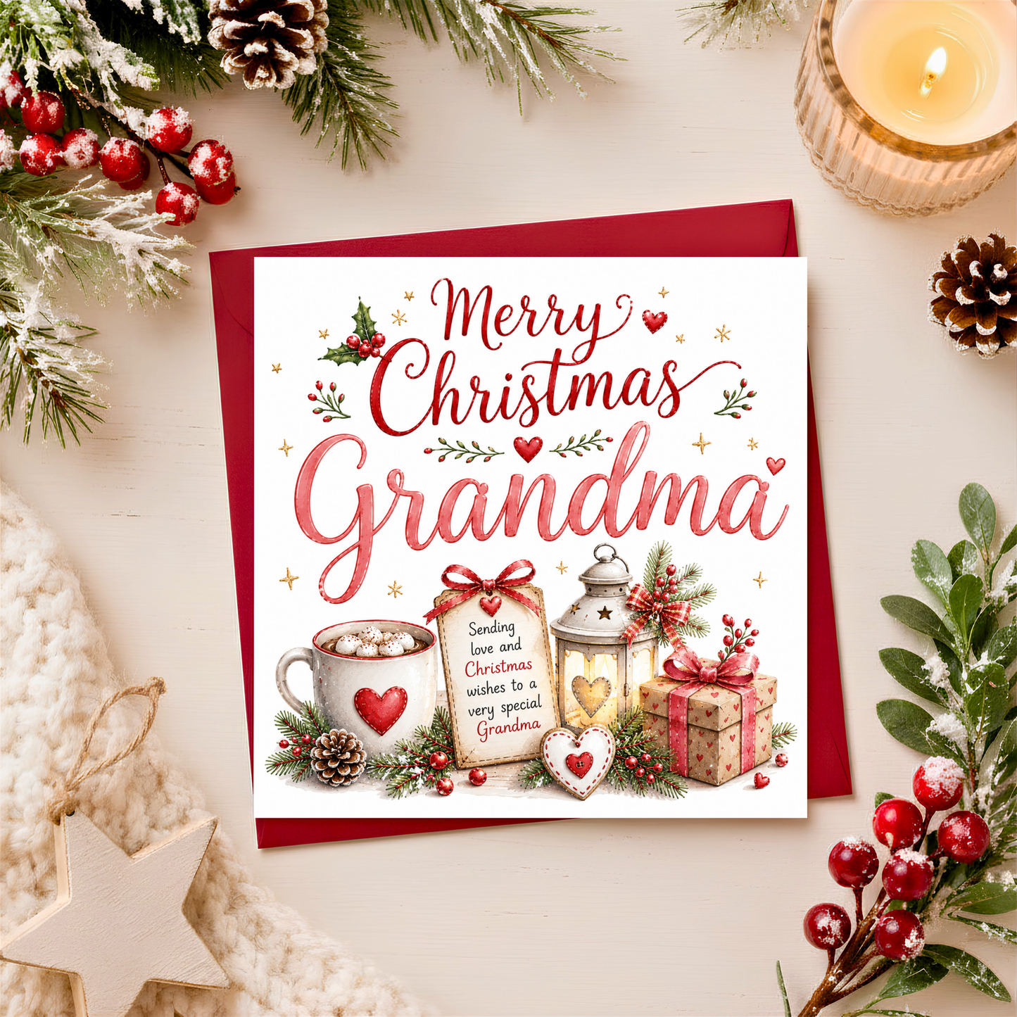 Merry Christmas Grandma Card
