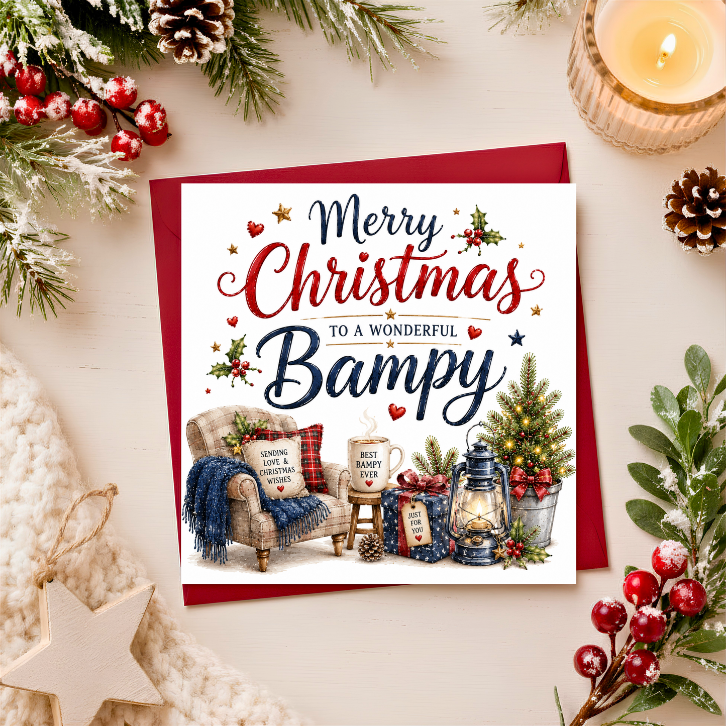 Merry Christmas Bampy Card