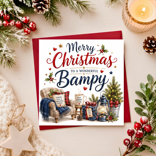 Merry Christmas Bampy Card