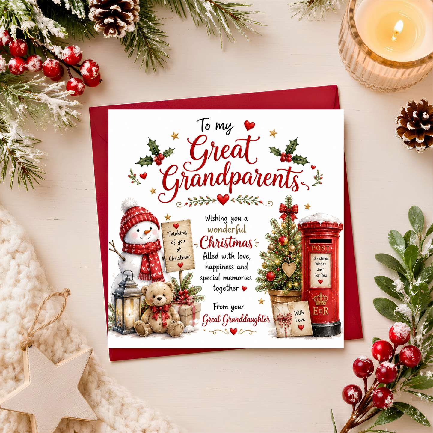 To my Great Grandparents from Great Granddaughter Card