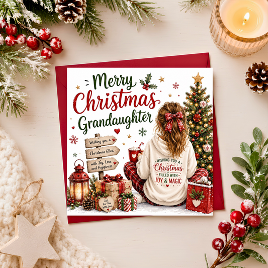 Merry Christmas Grandaughter Card