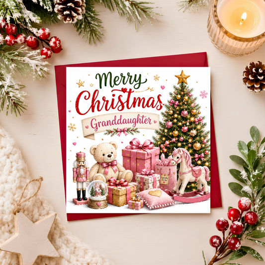 Merry Christmas Granddaughter Card