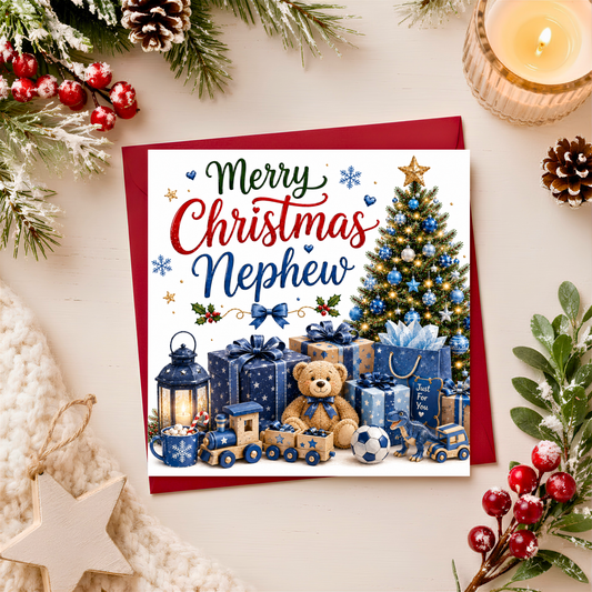 Merry Christmas Nephew Card